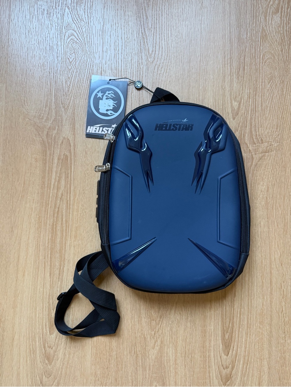 Hellstar Blue Hard Shell Sling Bag NEW w Tags